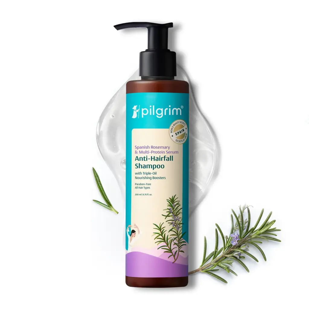 Pilgrim Spanish Rosemary Anti Hairfall Shampoo for Women & Men | Promotes Hair Growth (200 ml)